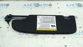 Right visor for Ford Mustang mk6 15-coupe, black, without hook, with backlight, without plug, cut off chip, scratches
