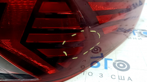 Right outer fender light for Hyundai Elantra AD 19-20 halogen with cover, scratch, missing mounting bolt