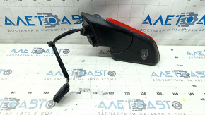 Left side mirror assembly for Ford Mustang mk6 15-23, 7 pins, folding, turn signal, heated, red