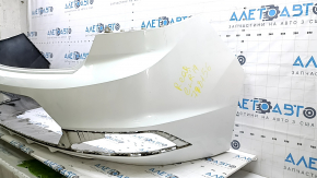 Rear bumper bare Hyundai Elantra AD 19-20 without parking sensors, white, scratches