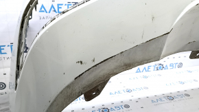 Rear bumper bare Hyundai Elantra AD 19-20 without parking sensors, white, scratches