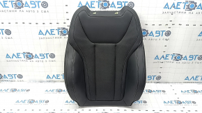 BMW 3 G20 22-24 passenger seat back upholstery, black perforated leather, heated, water damaged