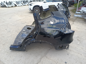 Quarter wing rear left Nissan Rogue 14-20 under BSM, on the body, black, butt, holes drilled