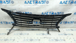 Radiator grill grill Lexus RX350 RX450H 13-15 rest, cracks, chrome swelled, bumps