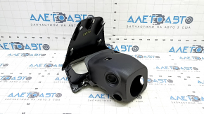 Black instrument cluster cover for Hyundai Elantra AD 19-20, complete with steering column frame