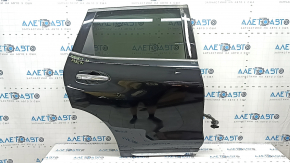 Nissan Rogue 14-20 rear right door assembly, lower chrome trim, tinted, black G41, butt