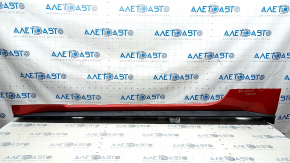 Left threshold Ford Mustang mk6 15-23 red, scratches, dented