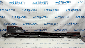 Left threshold Ford Mustang mk6 15-23 red, scratches, dented