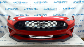 Front bumper assembly for Ford Mustang mk6 18-23, restyling, red, scratches, scuffs, sand, bumps