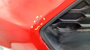 Front bumper assembly for Ford Mustang mk6 18-23, restyling, red, scratches, scuffs, sand, bumps