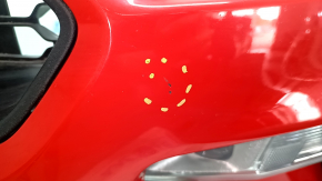 Front bumper assembly for Ford Mustang mk6 18-23, restyling, red, scratches, scuffs, sand, bumps