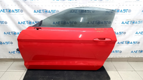 Front left door assembly for Ford Mustang mk6 15-23 keyless, red PQ, dents, scratches