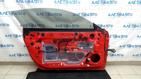Front left door assembly for Ford Mustang mk6 15-23 keyless, red PQ, dents, scratches