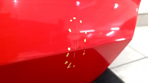 Front left door assembly for Ford Mustang mk6 15-23 keyless, red PQ, dents, scratches