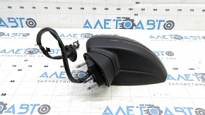 Left side mirror assembly for Audi A3 8V 15-20 4D, 5D, 6+2 pins, turn signal, heated, black, BSM