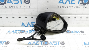 Right side mirror assembly for Audi A3 8V 15-20 4D, 5D, 6+2 pins, turn signal, heated, black, BSM