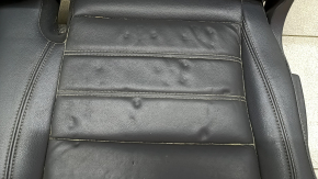 Rear seats, 2nd row, left, Ford Escape MK3 17-19, black leather, dents, dry cleanable
