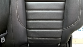 Rear seats, 2nd row, left, Ford Escape MK3 17-19, black leather, dents, dry cleanable