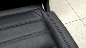 Rear seats, 2nd row, right, Ford Escape MK3 17-19, black leather, dents, dry cleanable