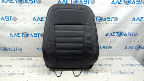 Driver's seat upholstery, upper part, Ford Escape MK3 2017-2019, leather, black, heated, needs cleaning, scratches