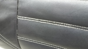 Driver's seat upholstery, upper part, Ford Escape MK3 2017-2019, leather, black, heated, needs cleaning, scratches