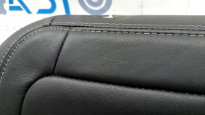 Upper passenger seat trim for Ford Escape MK3 2017-2019, leather, black, heated, needs cleaning, scratches