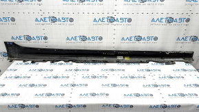 Left side sill for BMW 3 G20 19-24, black, backlit, scratches, backlit peeling off