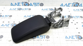 Audi A3 8V 15-20 leather armrest, black, with bracket