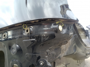 Quarter wing rear left Nissan Rogue 14-20 under BSM, on the body, black, butt, holes drilled
