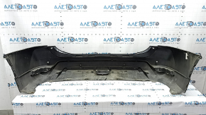 Bare rear bumper for a 19-20 Nissan Rogue, black, suitable for parking sensors, dents, scratches, broken parking sensor mount