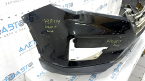 Bare front bumper Nissan Rogue 17-20 black, scratches, dents, cracks in the mounts