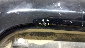 Bare front bumper Nissan Rogue 17-20 black, scratches, dents, cracks in the mounts