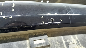 Bare front bumper Nissan Rogue 17-20 black, scratches, dents, cracks in the mounts
