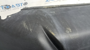 Bare front bumper Nissan Rogue 17-20 black, scratches, dents, cracks in the mounts