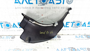 Nissan Leaf 18-24 black lower left front pillar trim with scratches
