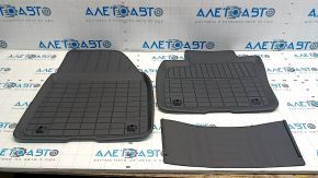 Set of floor mats for Volvo XC40 19-25, black rubber