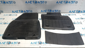 Set of floor mats for Volvo XC40 19-25, black rubber