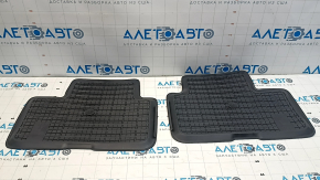 Set of floor mats for Volvo XC40 19-25, black rubber