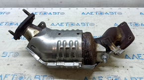 Lexus RX450h 16-22 rear exhaust manifold with catalytic converter, rusty