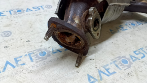 Lexus RX450h 16-22 rear exhaust manifold with catalytic converter, rusty