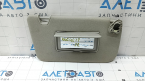 Right Nissan Rogue 18-20 visor with backlight, gray, without hook, dry-cleanable
