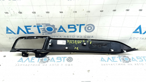 Right front panel trim for Ford Mustang mk6 15-23, black, without deflector, with emblem