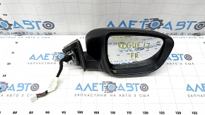 Right side mirror assembly for Nissan Rogue 17-20, 15 pins, black, heated, turn signal, camera