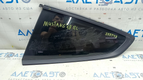 Rear left window glass, Ford Mustang mk6 15-23 coupe, scratched, torn seal