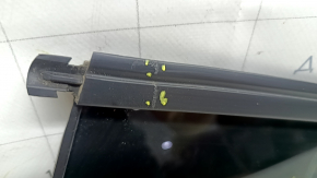 Rear left window glass, Ford Mustang mk6 15-23 coupe, scratched, torn seal