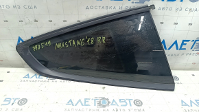 Rear right window glass, Ford Mustang mk6 15-23 coupe, torn seal