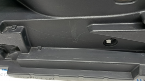 Left arch trim for a 19-20 Nissan Rogue, black, 2 rows, scratches, worn