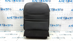 Upper passenger seat trim for Nissan Rogue 17-20, black leather, heated
