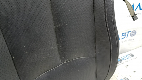 Lower passenger seat trim for Nissan Rogue 17-20, black leather, heated, cleanable