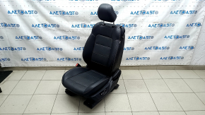 Ford Mustang mk6 15-23 driver's seat with airbag, electric + mechanical, coupe, black, leather, perforated, heated, blown, water damaged, motors not working, needs cleaning